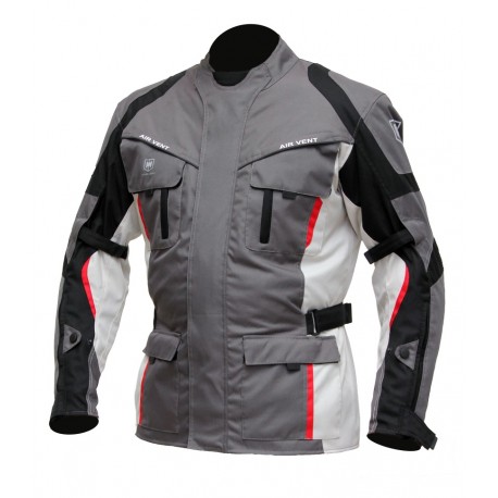 Pánská textilní moto bunda Cyber Gear Tour Long šedá - L
