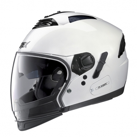 Moto helma Grex G4.2 PRO Kinetic N-Com Metal White 24