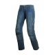 Pánske textilné moto kevlar jeansy Spark Track, modré