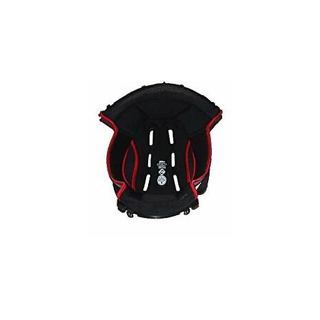 Interiér helmy Nolan N87 Black-Red, L, XL, 2XL