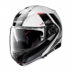Moto helma Nolan N100-5 Hilltop N-Com Metal White 48