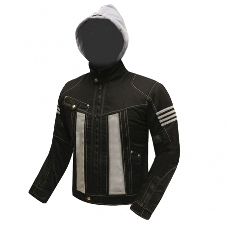 Pánska textilná moto bunda Spark Aero, Dark Grey