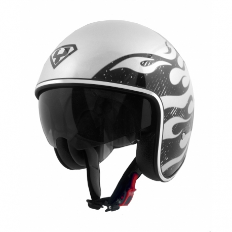 Moto prilba Yohe 859-91A šedá, strieborná