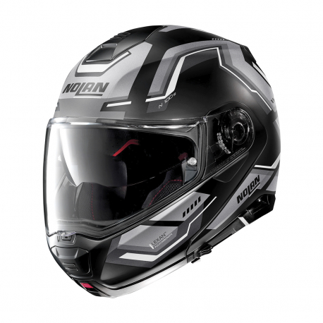 Moto helma Nolan N100-5 Upwind Flat Black N-Com  57