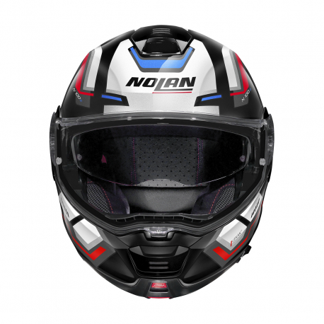 Moto helma Nolan N100-5 Upwind Glossy Black N-Com  63