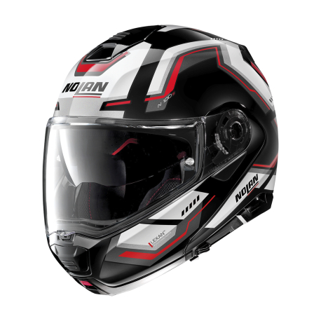Moto helma Nolan N100-5 Upwind Glossy Black N-Com  61