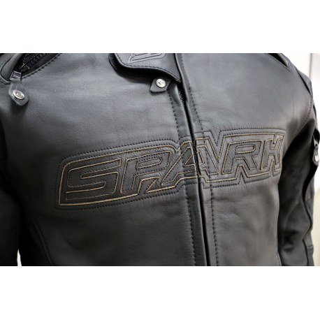 Pánska kožená moto bunda Spark Motostar Black