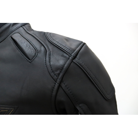 Pánska kožená moto bunda Spark Motostar Black