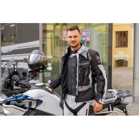Dámska textilná moto bunda Spark Lady Vintage Evo, modrá