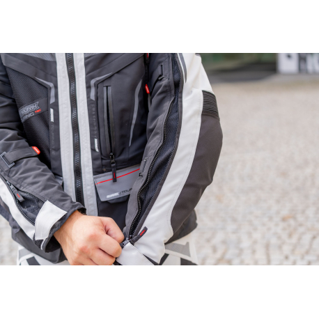 Dámska textilná moto bunda Spark Lady Vintage Evo, modrá